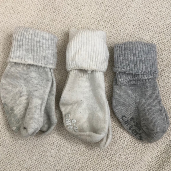 3 pairs of sock nb-3mo baby.  Firm price - Picture 2 of 2